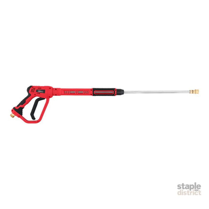 Giantz Pressure Washer Gun Short Trigger 4000PSI M22-14 1/4 Inch 5 Nozzles Red - Tools > Power Tools > Outdoor Power