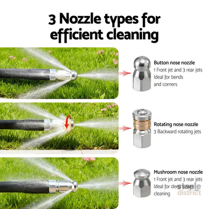 Giantz Pressure Washer Hose 30M 5800PSI Power Replacement Extension 1/4’’ Quick Connect - Tools > Power Tools > Outdoor