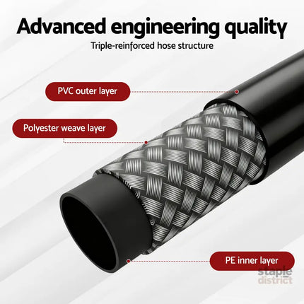 Giantz Pressure Washer Hose 30M 5800PSI Power Replacement Extension 1/4’’ Quick Connect - Tools > Power Tools > Outdoor