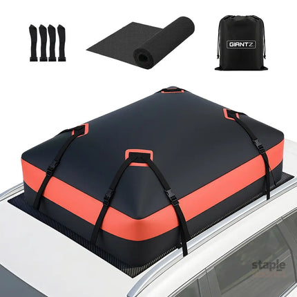 Giantz Rooftop Cargo Bag Waterproof Car Luggage Carrier 15 Cubic Ft Universal - Auto Accessories > Auto Accessories
