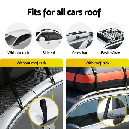 Giantz Rooftop Cargo Bag Waterproof Car Luggage Carrier 15 Cubic Ft Universal - Auto Accessories > Auto Accessories