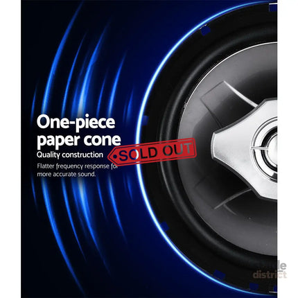 Giantz Set of 2 6.5inch LED Light Car Speakers - Audio & Video > Speakers > Audio Speakers