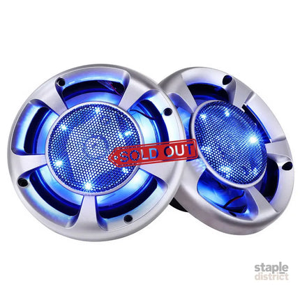 Giantz Set of 2 6.5inch LED Light Car Speakers - Audio & Video > Speakers > Audio Speakers