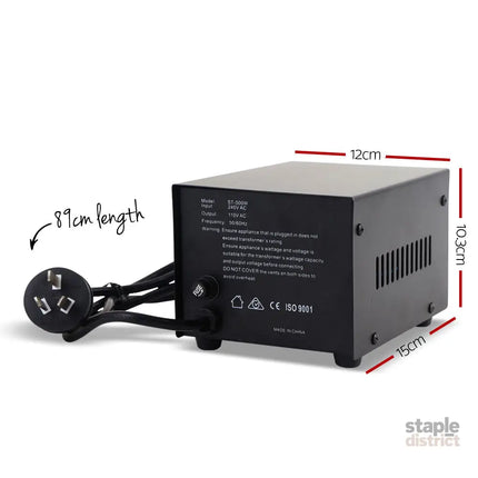 Giantz Step Down Transformer 500W 240V TO 110V Stepdown Voltage Converter AU-US - Tools > Industrial Tools >