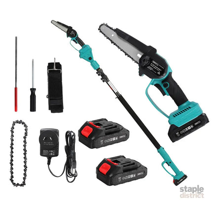 Giantz Telescopic Pole Chainsaw 6 Inch Cordless Tree Trimmer Kit 20V Battery - Tools > Power Tools > Chainsaws