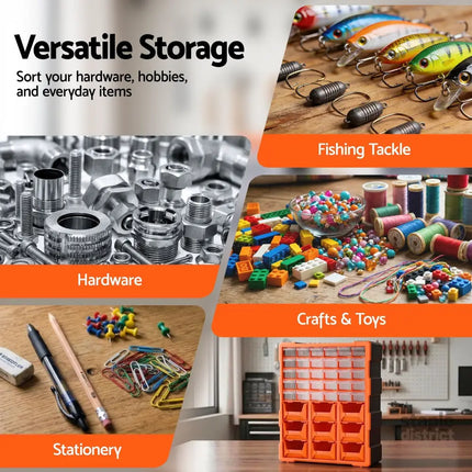 Giantz Tool Organizer 39-Drawer Hardware Cabinet Screw Storage Box Anti-Drop - Tools > Tools Storage > Tool Boxes