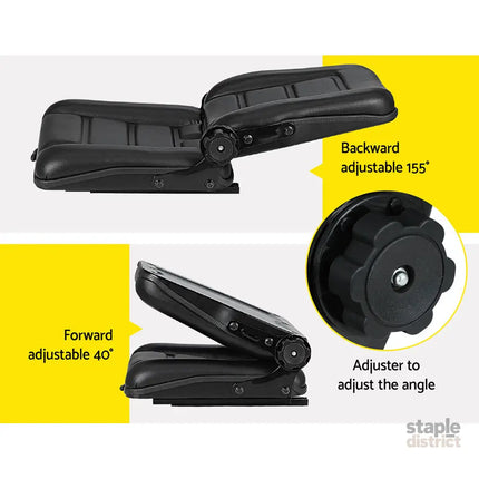 Giantz Tractor Seat Forklift Excavator Truck Backrest Chair Adjustable Universal - Auto Accessories > Auto Accessories