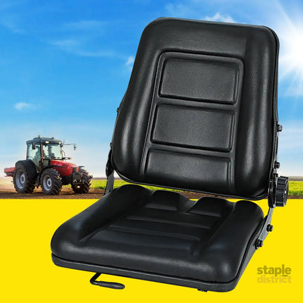 Giantz Tractor Seat Forklift Excavator Truck Backrest Chair Adjustable Universal - Auto Accessories > Auto Accessories
