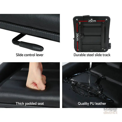 Giantz Tractor Seat Forklift Excavator Truck Backrest Chair Adjustable Universal - Auto Accessories > Auto Accessories