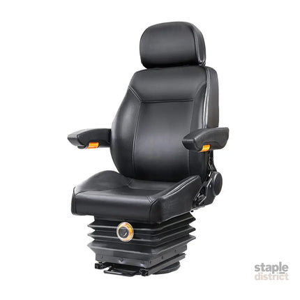Giantz Tractor Seat Forklift Excavator Truck Universal Backrest Chair PU Leather - Auto Accessories > Auto Accessories