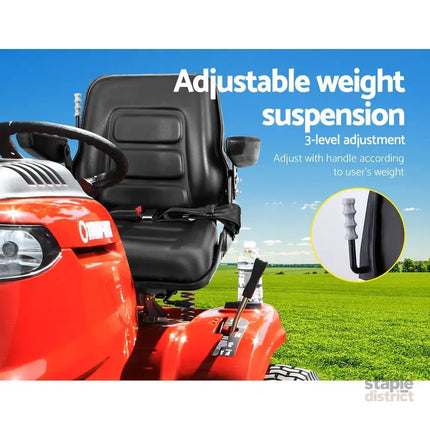 Giantz Tractor Seat Forklift Excavator Universal Suspension Armrest Truck Chair - Auto Accessories > Auto Accessories
