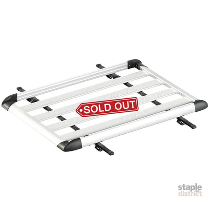 Giantz Universal Car Roof Rack Basket Luggage Vehicle Cargo Carrier 140cm Silver - Sports & Fitness > Bikes &