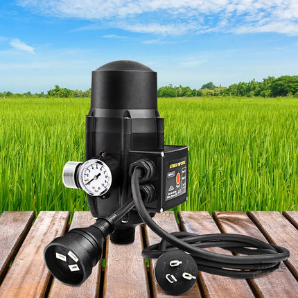 Giantz Water Pressure Pump Controller Auto Switch Control Electric Electronic Black - Tools > Pumps > Irrigation Pumps