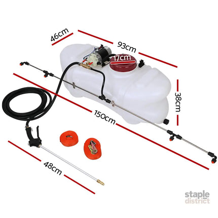 Giantz Weed Sprayer 100L 1.5M Fixed Boom Garden Spray - Home & Garden > Garden Tools > Herbicides