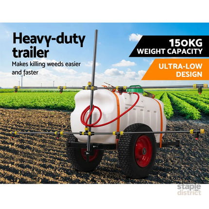 Giantz Weed Sprayer 100L Trailer 1.5M Boom Garden Spray - Home & Garden > Garden Tools > Herbicides