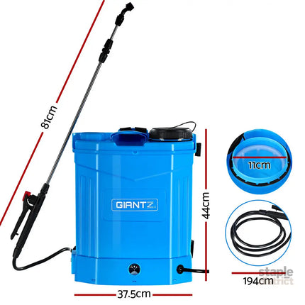 Giantz Weed Sprayer Electric 16L Knapsack Backpack Pesticide Spray Farm Garden - Home & Garden > Garden Tools >