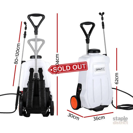 Giantz Weed Sprayer Electric 20L Backpack Trolley - Home & Garden > Garden Tools > Herbicides