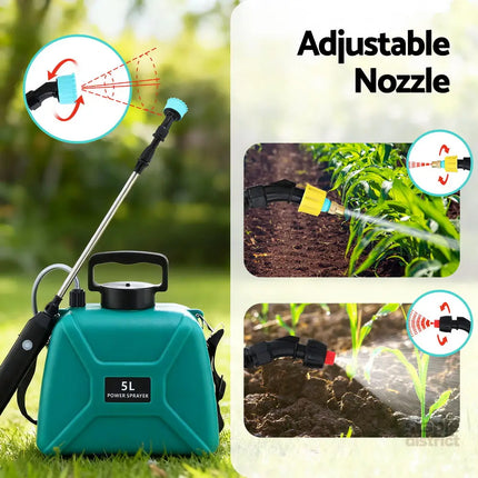 Giantz Weed Sprayer Garden Sprayer USB Charging Electric Shoulder Sprayer 5L - Home & Garden > Garden Tools > Herbicides