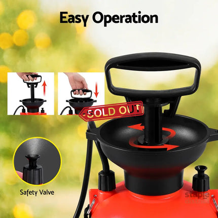 Giantz Weed Sprayer Pressure 7L Shoulder Garden Spray - Home & Garden > Garden Tools > Herbicides