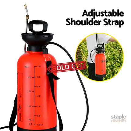 Giantz Weed Sprayer Pressure 7L Shoulder Garden Spray - Home & Garden > Garden Tools > Herbicides