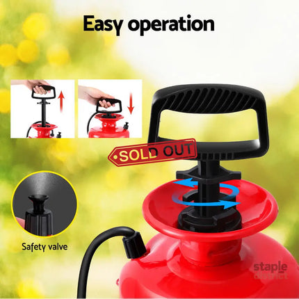 Giantz Weed Sprayer Pressure 7L Shoulder Pesticide Metal - Home & Garden > Garden Tools > Gardening Accessories