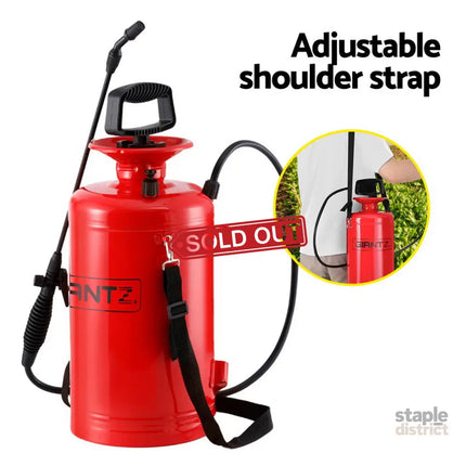 Giantz Weed Sprayer Pressure 7L Shoulder Pesticide Metal - Home & Garden > Garden Tools > Gardening Accessories