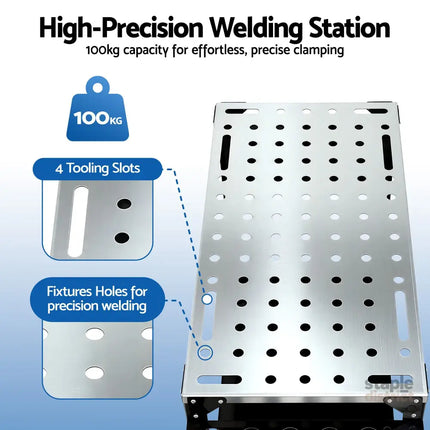 Giantz Welding Table Cart with Tool Storage 130KG Capacity Mobile Workstation - Tools > Tools Storage > Utility Trolleys