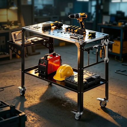 Giantz Welding Table Cart with Tool Storage 130KG Capacity Mobile Workstation - Tools > Tools Storage > Utility Trolleys