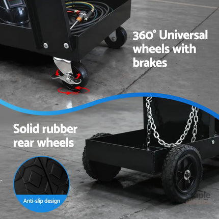 Giantz Welding Trolley Cart Welder MIG TIG ARC MMA Welder Plasma Cutter Storage - Tools > Tools Storage > Utility