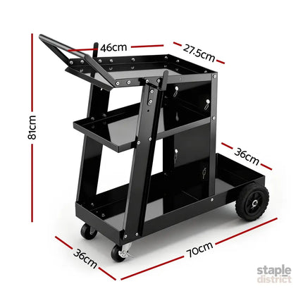 Giantz Welding Trolley Cart Welder MIG TIG ARC MMA Welder Plasma Cutter Storage - Tools > Tools Storage > Utility