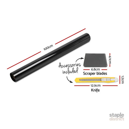 Giantz Window Tint Film Black Roll 35% VLT Home House 100cm X 30m Tinting Tools - Auto Accessories > Auto Accessories
