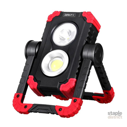 Giantz Work Light Rechargeable Torch USB Cordless LED Lamp Rotation Folding - Outdoor Recreation > Camping > Camping