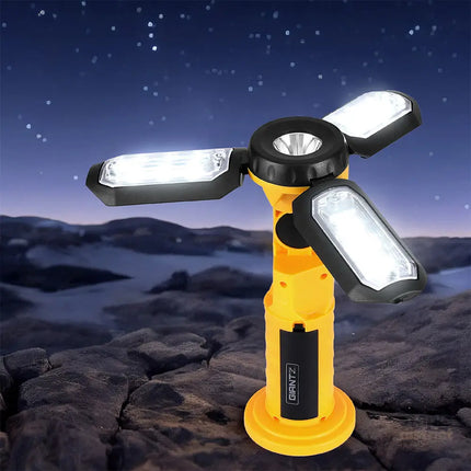 Giantz Work Light Rechargeable USB Cordless LED Lamp Hook Rotation Folding - Sports & Fitness > Exercise Gym & Fitness