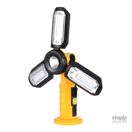 Giantz Work Light Rechargeable USB Cordless LED Lamp Hook Rotation Folding - Sports & Fitness > Exercise Gym & Fitness
