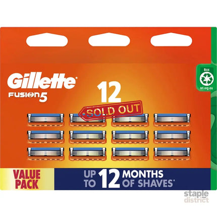 Gillette Fusion 5 Cartridges 12pk-2050059012560523264