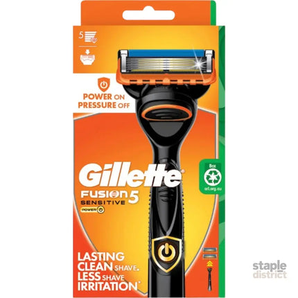 Gillette Fusion 5 Sensitive Power Handle +2 Cartridges-2050059013277749248