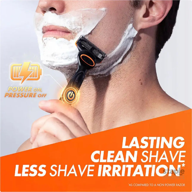 Gillette Fusion 5 Sensitive Power Handle +2 Cartridges-2050059013277749249