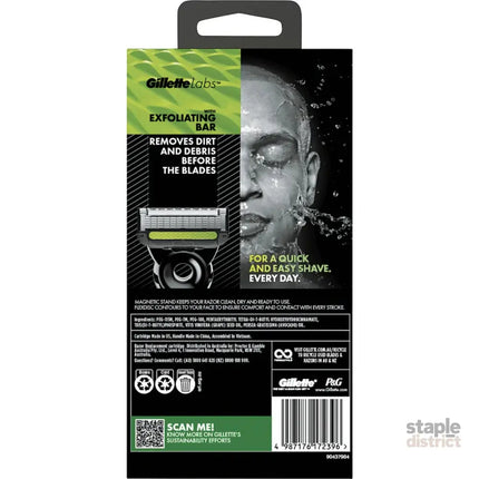 Gillette P Cummins Labs Razor Handle  +2 Cartridges & Magnetic Stand-2050059012375973889