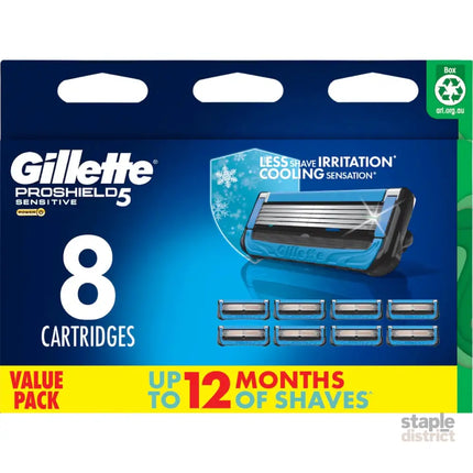 Gillette Pro Shield 5 Cartridges Sensitive 8pk-2050059013101588480