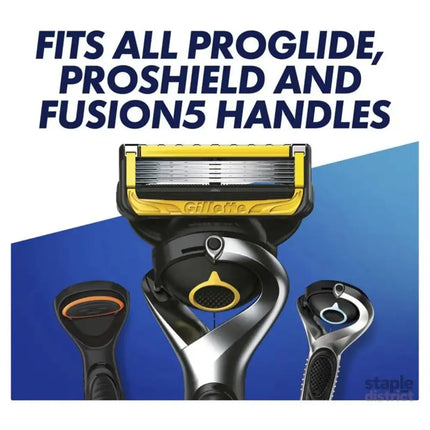 Gillette Pro Shield 5 Handle +2 Cartridges-2050059012925427715