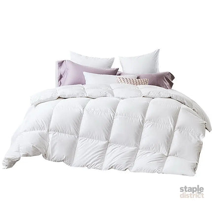 Giselle Bedding 500GSM Duck Down Feather Quilt King - Home & Garden > Bedding > Quilts & Duvets