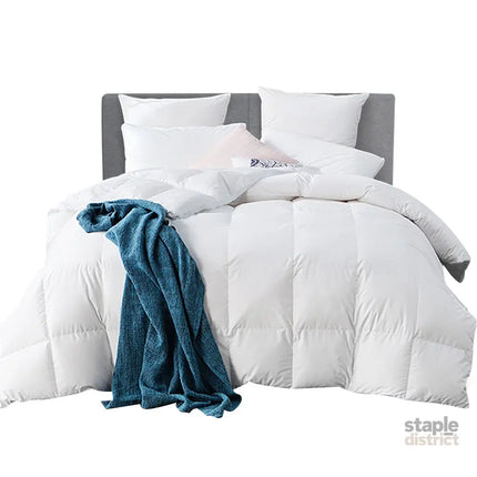 Giselle Bedding 500GSM Goose Down Feather Quilt Queen - Home & Garden > Bedding > Quilts & Duvets
