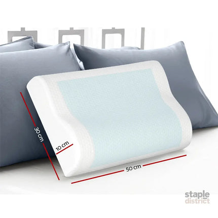 Giselle Bedding Contour Pillow Cool Gel Twin Pack - Home & Garden > Bedding > Pillows