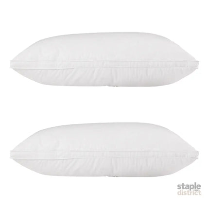 Giselle Bedding Duck Feather Down Pillow Luxury Twin Pack - Home & Garden > Bedding > Pillows