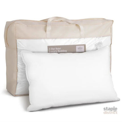 Giselle Bedding Duck Feather Down Pillow Luxury Twin Pack - Home & Garden > Bedding > Pillows