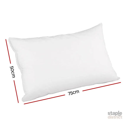 Giselle Bedding Duck Feather Down Pillow Luxury Twin Pack - Home & Garden > Bedding > Pillows