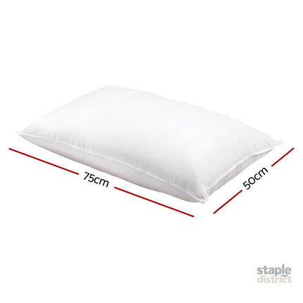 Giselle Bedding Duck Feather Down Pillow Twin Pack - Home & Garden > Bedding > Pillows
