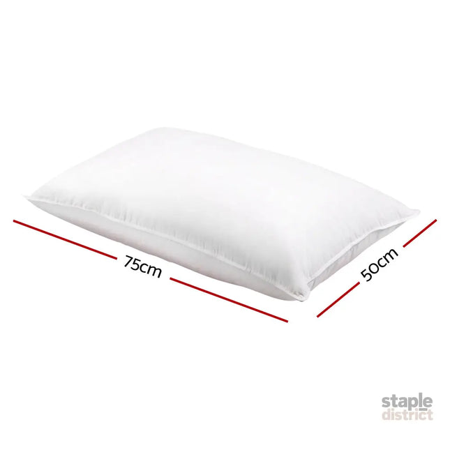 Giselle Bedding Duck Feather Down Pillow Twin Pack - Home & Garden > Bedding > Pillows