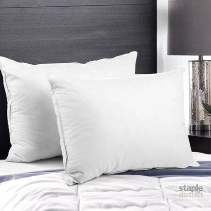 Giselle Bedding Duck Feather Down Pillow Twin Pack - Home & Garden > Bedding > Pillows