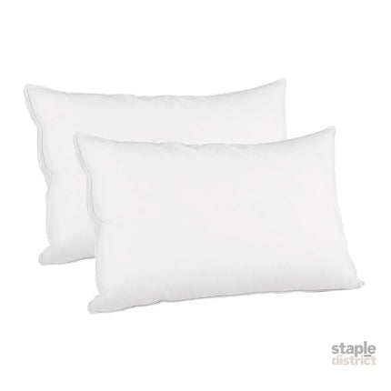 Giselle Bedding Goose Feather Down Pillow Luxury Twin Pack - Home & Garden > Bedding > Pillows
